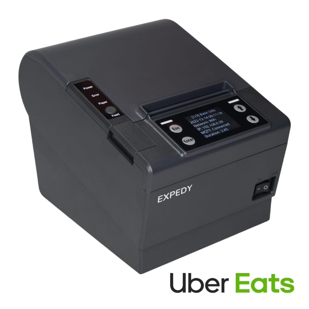 Expedy – Imprimante Uber Eats – Smood – DoorDash – Bluetooth – WiFi –  Ethernet LAN RJ45 – XPDY80UWB