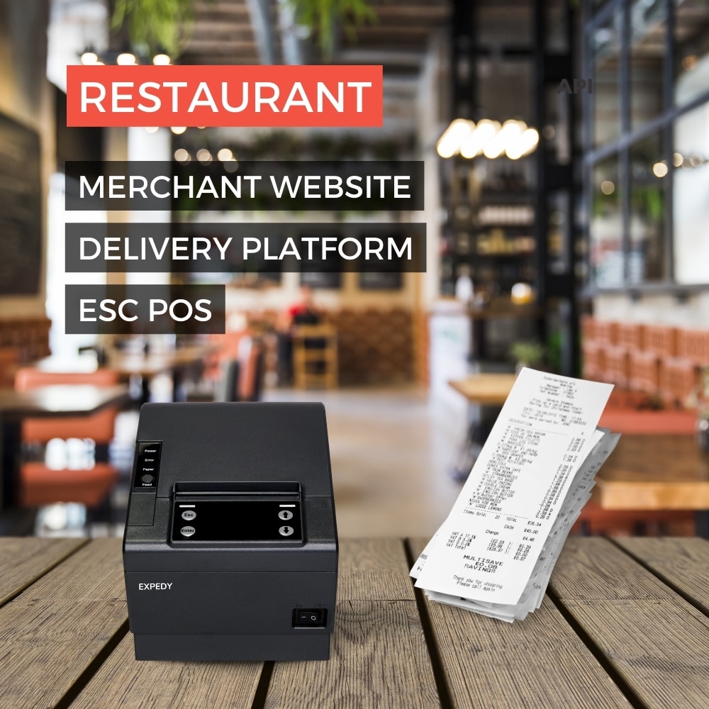 Receipt Printer Uber Eats GrubHub DoorDash Foodpanda Smood