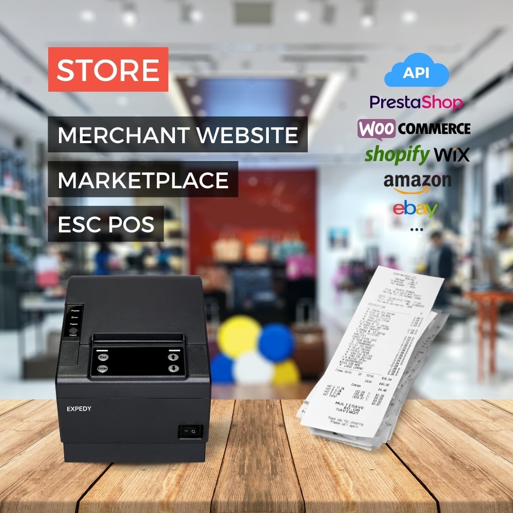 Receipt Printer Uber Eats GrubHub DoorDash Foodpanda Smood